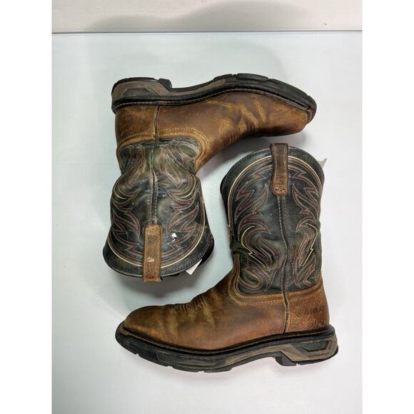Ariat Men\'s WorkHog XT Cottonwood Soft Toe Brown Work Boot Size 10D main image 8